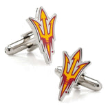 NCAA Arizona State University Sun Devils Pitchfork Cufflinks - Cufflinks.com - Flyclothing LLC