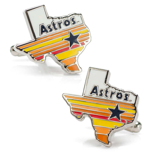 MLB Houston Astros Tequila Sunrise Cufflinks - Cufflinks.com - Flyclothing LLC