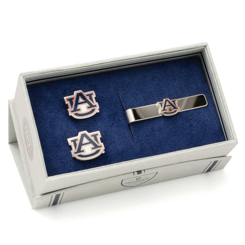 NCAA Auburn University Tigers Cufflinks and Tie Bar Gift Set - Cufflinks.com - Flyclothing LLC