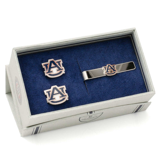 NCAA Auburn University Tigers Cufflinks and Tie Bar Gift Set - Cufflinks.com - Flyclothing LLC
