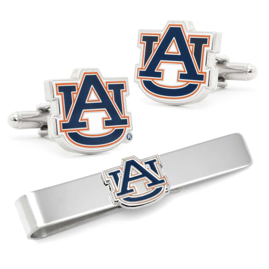 NCAA Auburn University Tigers Cufflinks and Tie Bar Gift Set - Cufflinks.com - Flyclothing LLC