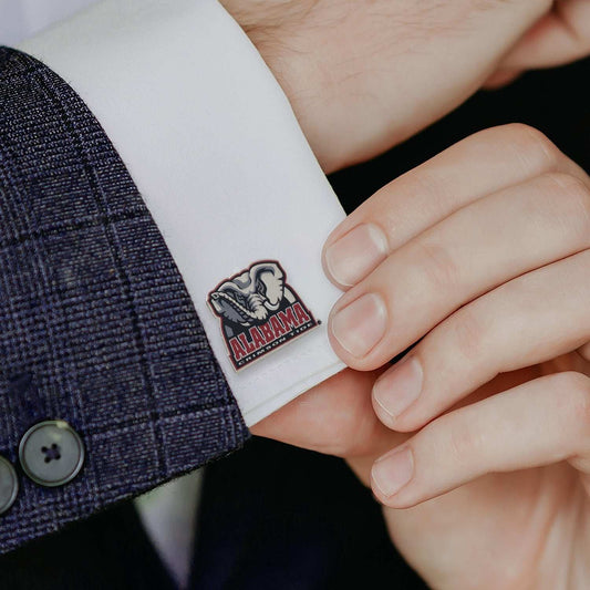 NCAA Alabama University Elephant Mascot Cufflinks - Cufflinks.com - Flyclothing LLC