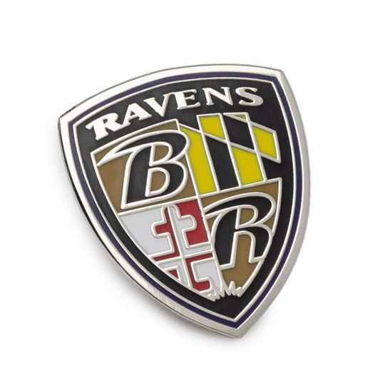 NFL Baltimore Ravens Shield Lapel Pin - Cufflinks.com - Flyclothing LLC