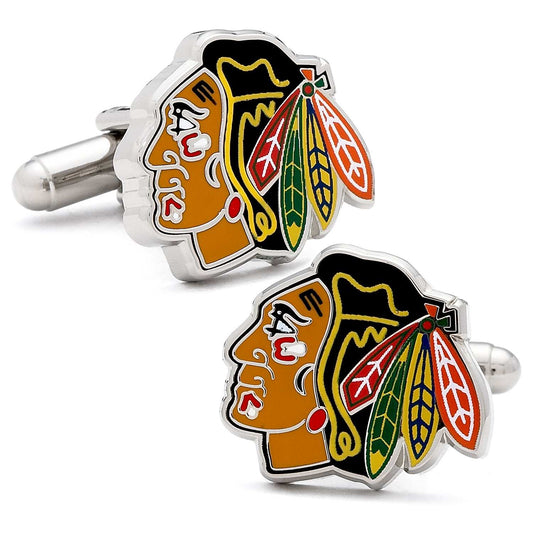 NHL Chicago Blackhawks Cufflinks - Cufflinks.com - Flyclothing LLC