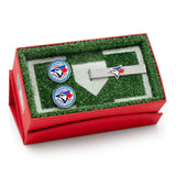 MLB Toronto Blue Jays Cufflinks and Tie Bar Gift Set - Cufflinks.com - Flyclothing LLC