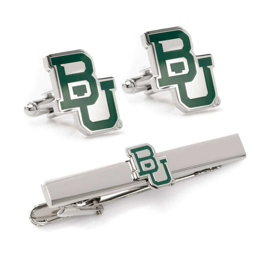 NCAA Baylor Bears Cufflinks & Tie Clip Gift Set - Cufflinks.com - Flyclothing LLC