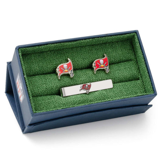 NFL Tampa Bay Buccaneers Cufflinks and Tie Bar Gift Set - Cufflinks.com - Flyclothing LLC
