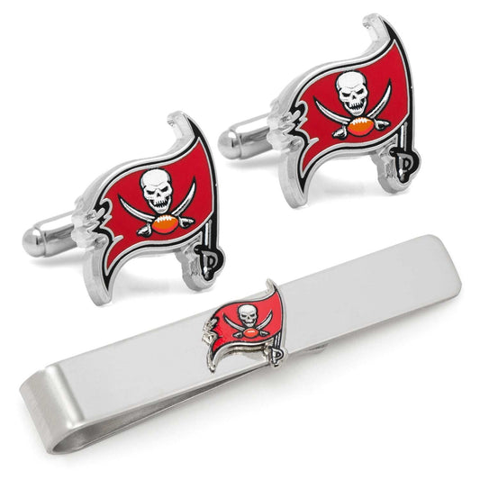 NFL Tampa Bay Buccaneers Cufflinks and Tie Bar Gift Set - Cufflinks.com - Flyclothing LLC