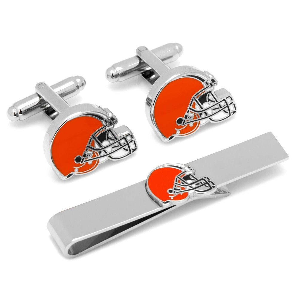 NFL Cleveland Browns Cufflinks and Tie Bar Gift Set - Cufflinks.com - Flyclothing LLC