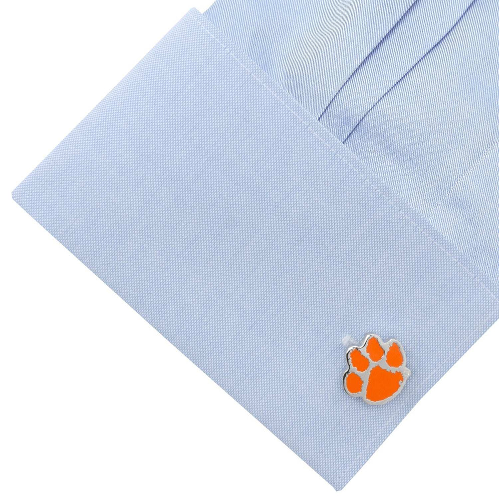 NCAA Clemson University Tigers Cufflinks & Tie Bar Gift Set - Cufflinks.com - Flyclothing LLC