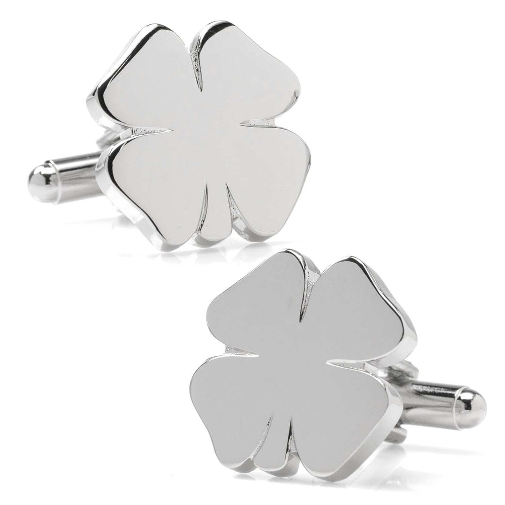Four Leaf Clover Cufflinks - Cufflinks.com - Flyclothing LLC