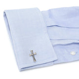 Silver Cross Cufflinks - Cufflinks.com - Flyclothing LLC