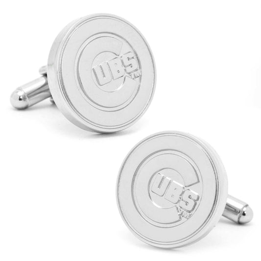 MLB Chicago Cubs Silver Edition Cufflinks - Cufflinks.com - Flyclothing LLC