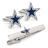 NFL Dallas Cowboys Cufflinks and Tie Clip Gift Set - Cufflinks.com - Flyclothing LLC