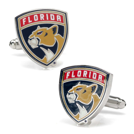 NHL Florida Panthers Shield Cufflinks - Cufflinks.com - Flyclothing LLC