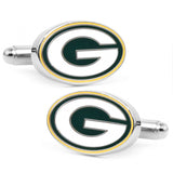 NFL Green Bay Packers Cufflinks and Tie Bar Gift Set - Cufflinks.com - Flyclothing LLC