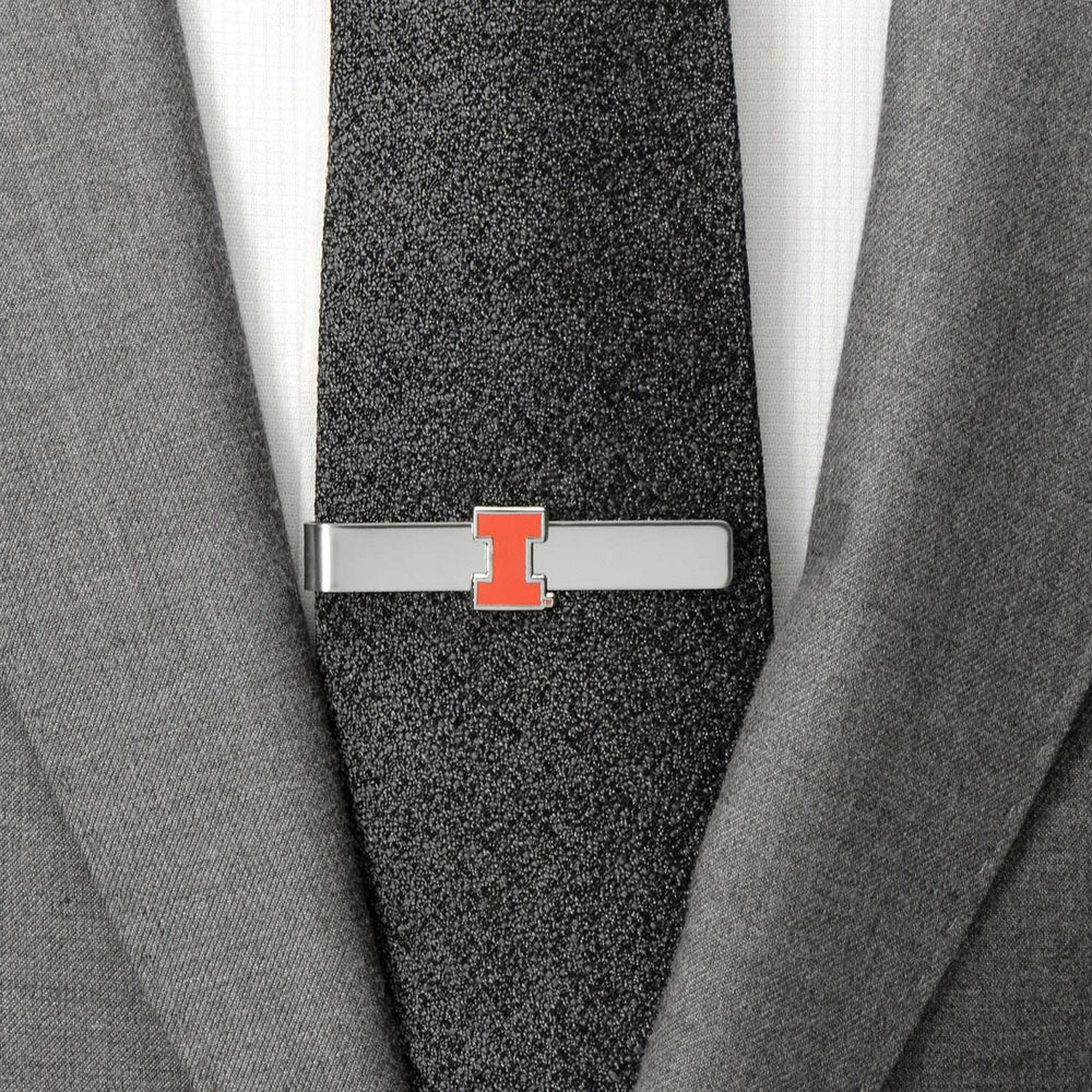 NCAA University of Illinois Cufflinks and Tie Bar Gift Set - Cufflinks.com - Flyclothing LLC