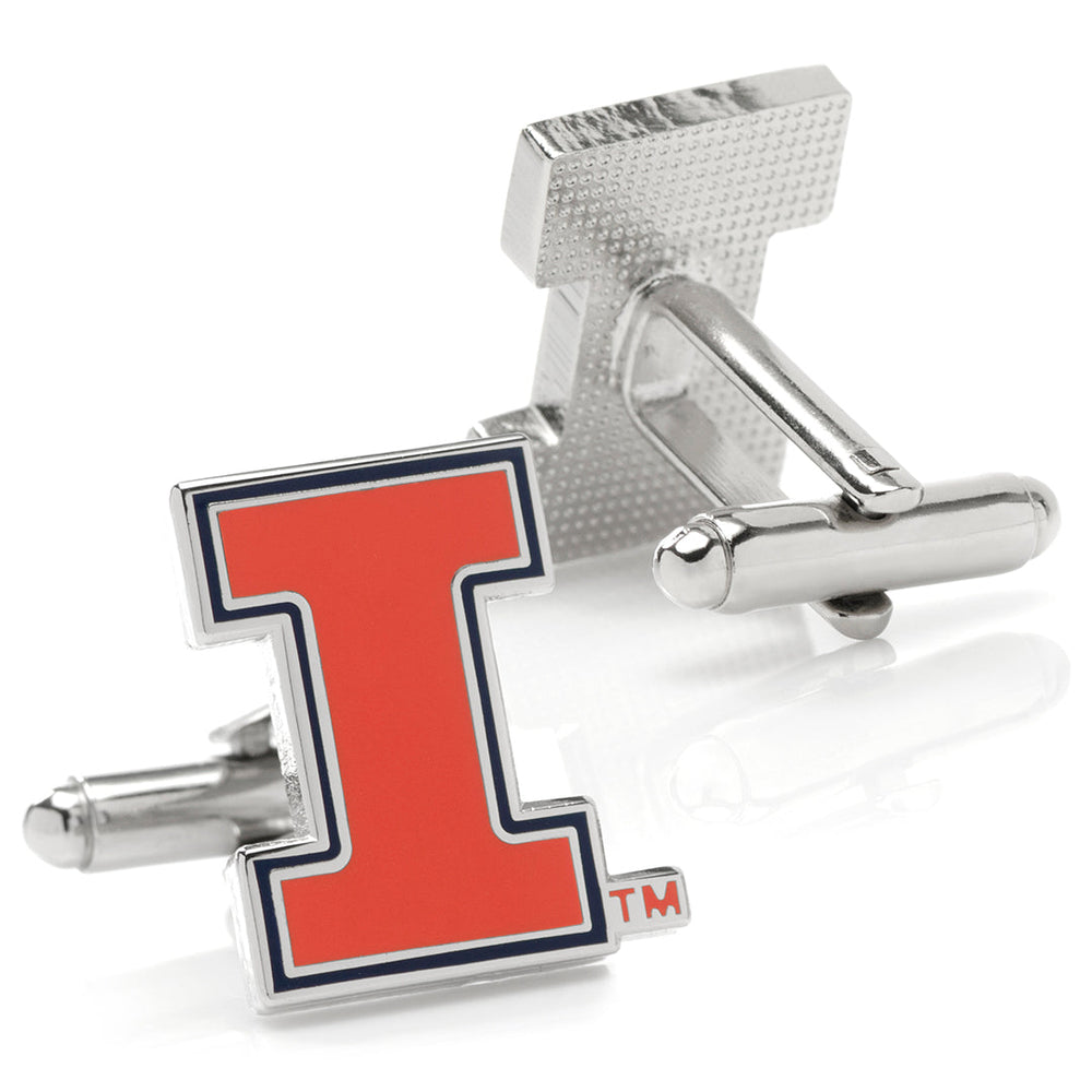 NCAA University of Illinois Fighting Illini Cufflinks - Cufflinks.com - Flyclothing LLC