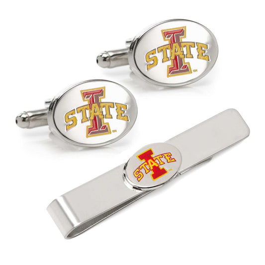 NCAA Iowa State Cyclones Cufflinks and Tie Bar Gift Set - Cufflinks.com - Flyclothing LLC
