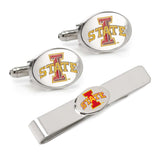 NCAA Iowa State Cyclones Cufflinks and Tie Bar Gift Set - Cufflinks.com - Flyclothing LLC