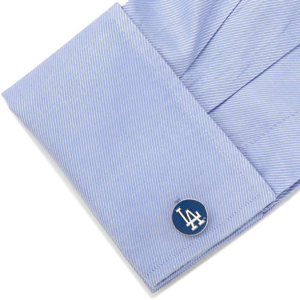 MLB LA Dodgers Cufflinks and Tie Bar Gift Set - Cufflinks.com - Flyclothing LLC