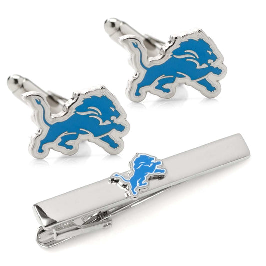 NFL Detroit Lions Cufflinks and Tie Clip Gift Set - Cufflinks.com - Flyclothing LLC