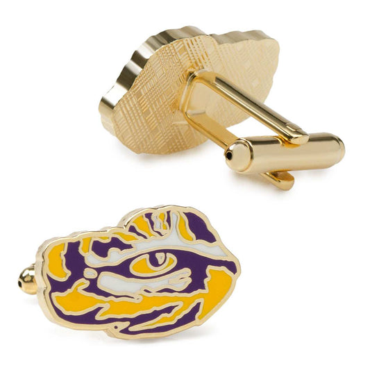 NCAA Gold LSU Tigers Cufflinks - Cufflinks.com - Flyclothing LLC