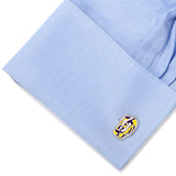 NCAA LSU Tiger's Eye Cufflinks and Tie Bar Gift Set - Cufflinks.com - Flyclothing LLC