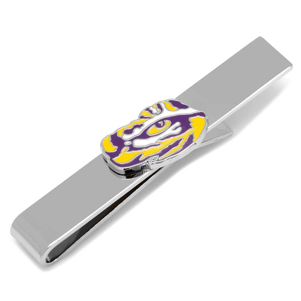 NCAA LSU Tiger's Eye Cufflinks and Tie Bar Gift Set - Cufflinks.com - Flyclothing LLC