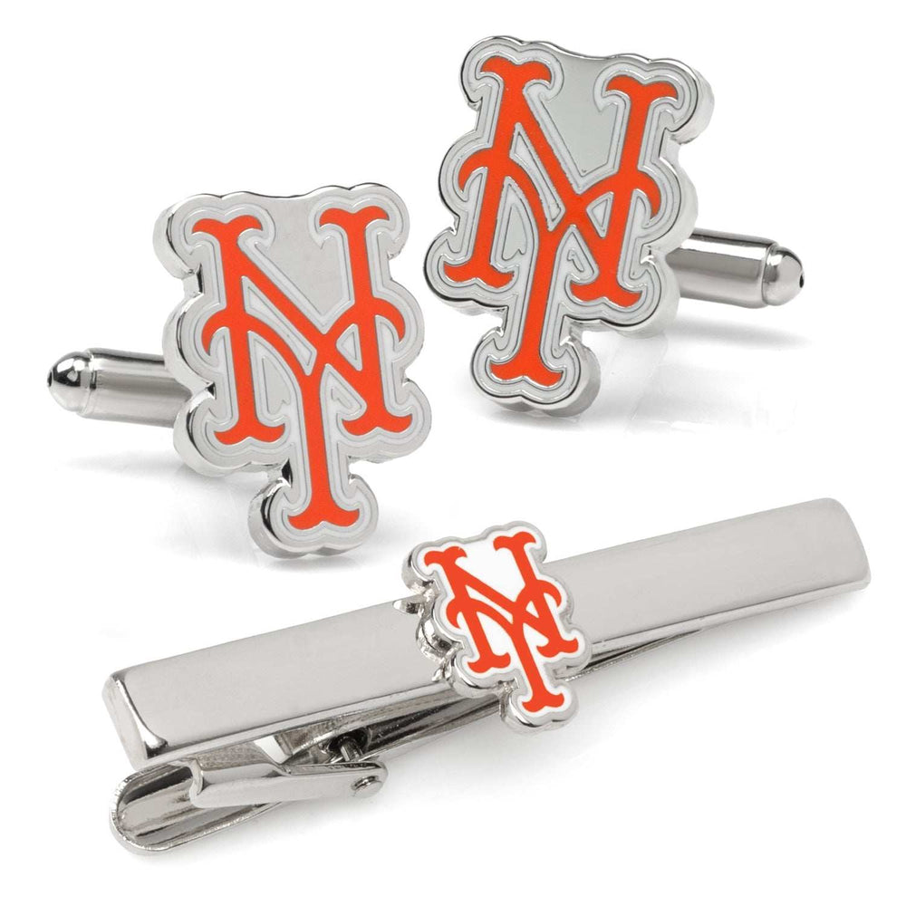 MLB New York Mets Cufflinks and Tie Clip Gift Set - Cufflinks.com - Flyclothing LLC