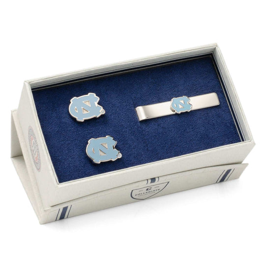 NCAA North Carolina Tar Heels Cufflinks and Tie Bar Gift Set - Cufflinks.com - Flyclothing LLC