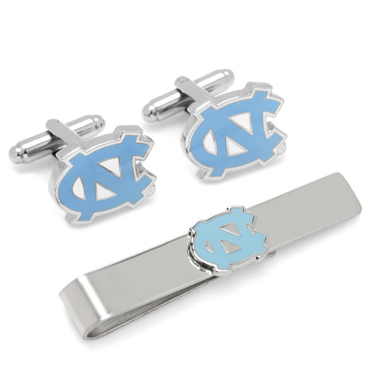 NCAA North Carolina Tar Heels Cufflinks and Tie Bar Gift Set - Cufflinks.com - Flyclothing LLC