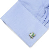 NCAA Notre Dame University Fighting Leprechaun Cufflinks - Cufflinks.com - Flyclothing LLC
