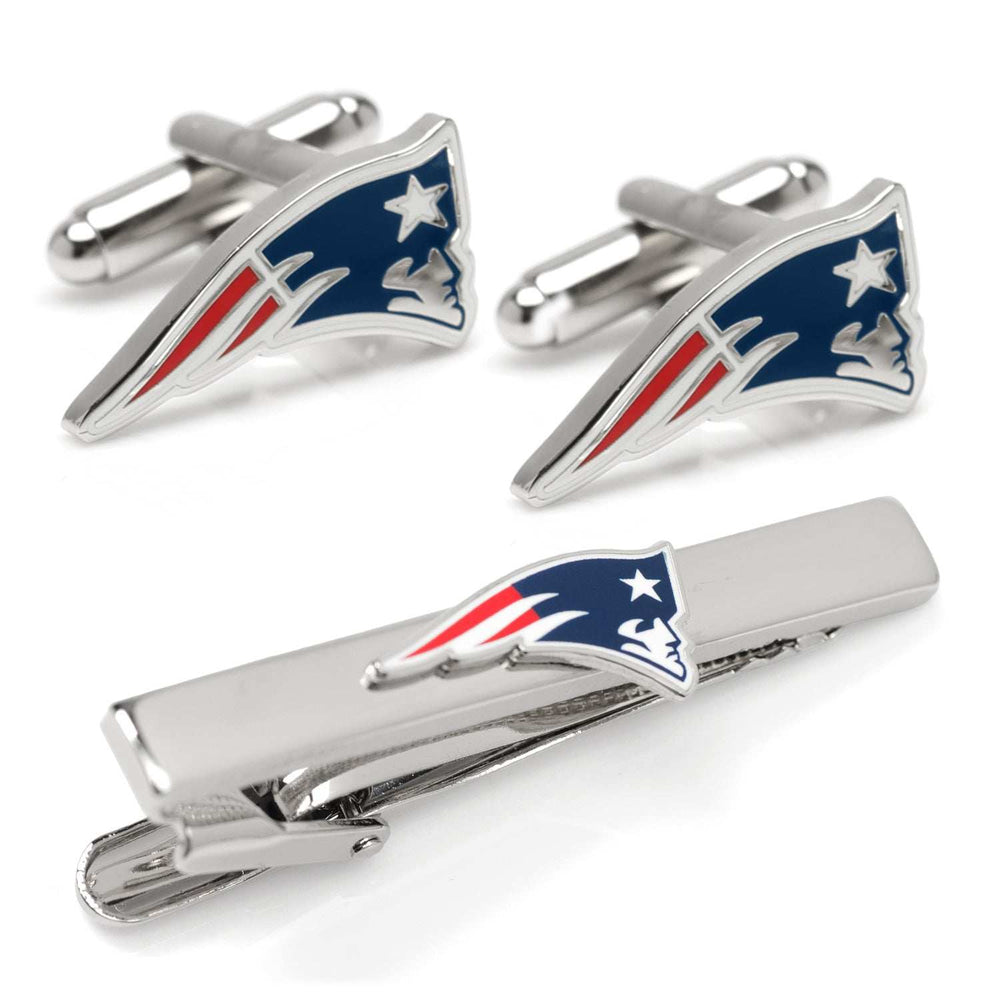 NFL New England Patriots Cufflinks and Tie Clip Gift Set - Cufflinks.com - Flyclothing LLC