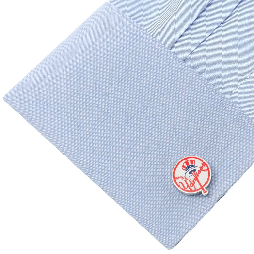 MLB New York Yankees Baseball Cufflinks - Cufflinks.com - Flyclothing LLC