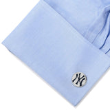 MLB New York Yankees Pinstripe Cufflink and Tie Bar Gift Set - Cufflinks.com - Flyclothing LLC