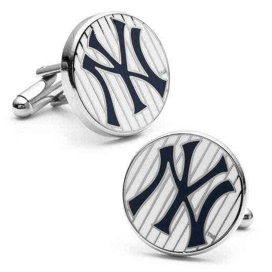 MLB New York Yankees Pinstripe Cufflinks - Cufflinks.com - Flyclothing LLC