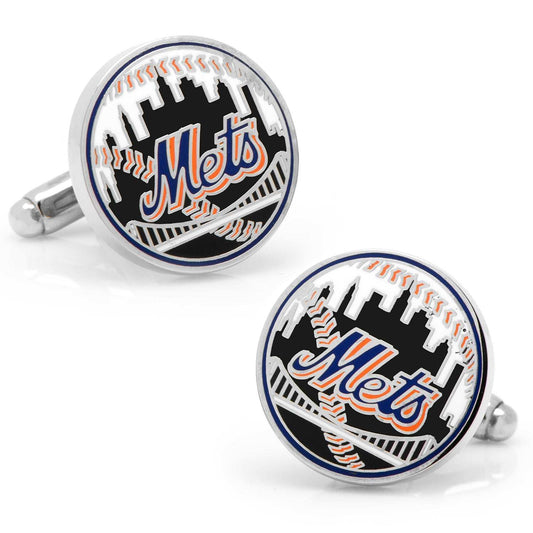 MLB New York Mets Baseball Cufflinks - Cufflinks.com - Flyclothing LLC