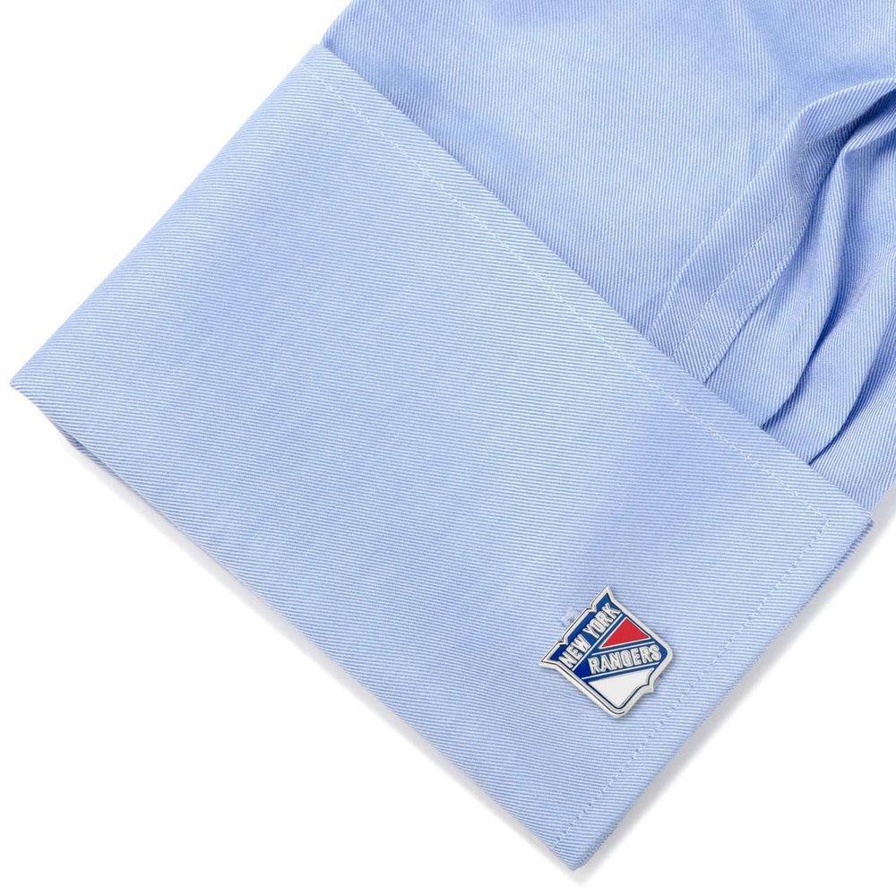 NHL New York Rangers Cufflinks & Tie Bar Gift Set - Cufflinks.com - Flyclothing LLC