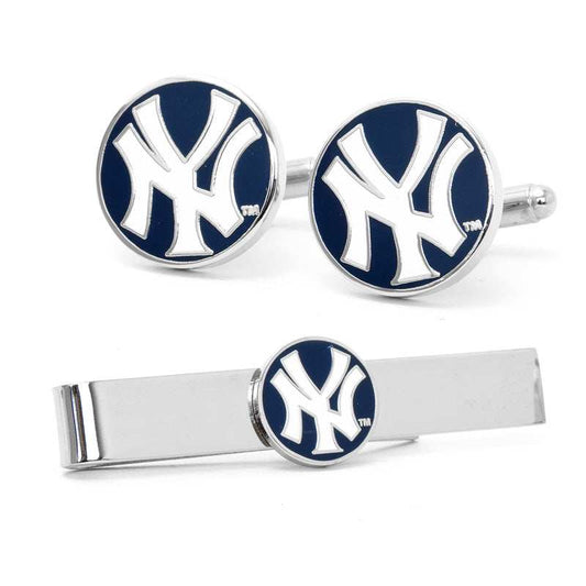 MLB New York Yankees Cufflinks and Tie Bar Gift Set - Cufflinks.com - Flyclothing LLC