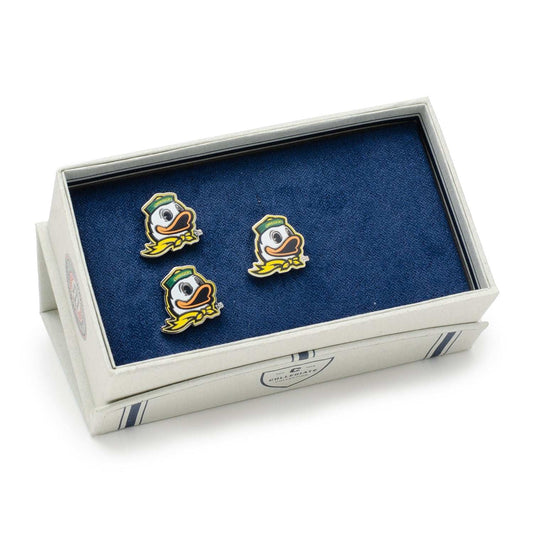 NCAA Oregon Ducks Mascot Cufflinks and Lapel Pin Gift Set - Cufflinks.com - Flyclothing LLC