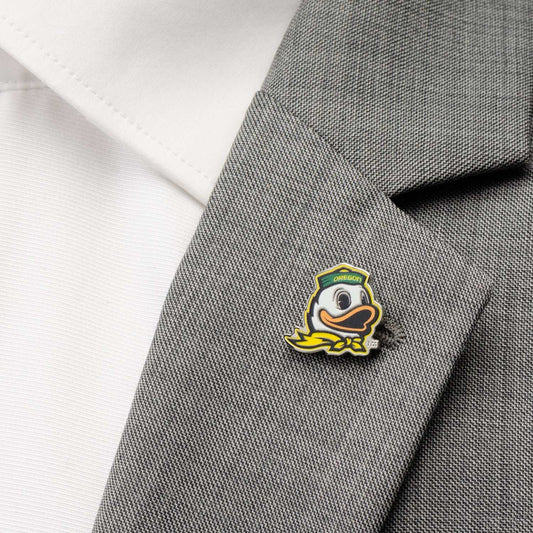 NCAA Oregon Ducks Mascot Lapel Pin - Cufflinks.com - Flyclothing LLC