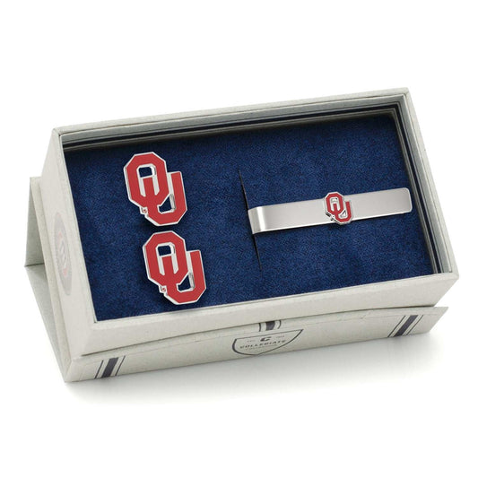 NCAA University of Oklahoma Cufflinks and Tie Bar Gift Set - Cufflinks.com - Flyclothing LLC