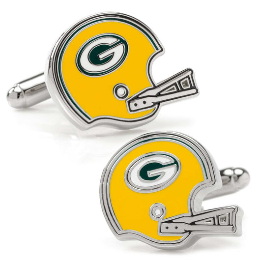 NFL Green Bay Packers Throwback Helmet Cufflinks - Cufflinks.com - Flyclothing LLC