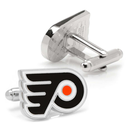 NHL Philadelphia Flyers Silver Cufflinks - Cufflinks.com - Flyclothing LLC