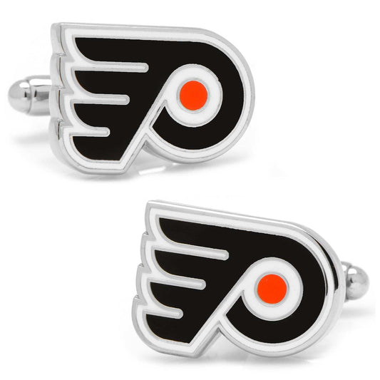 NHL Philadelphia Flyers Silver Cufflinks - Cufflinks.com - Flyclothing LLC