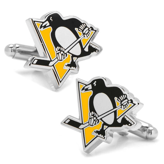 NHL Pittsburgh Penguins Cufflinks - Cufflinks.com - Flyclothing LLC
