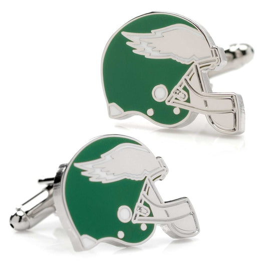 NFL Philadelphia Eagles Retro Helmet Cufflinks - Cufflinks.com - Flyclothing LLC