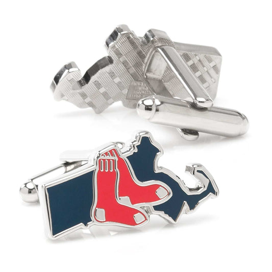 MLB Boston Red Sox State Shaped Cufflinks - Cufflinks.com - Flyclothing LLC