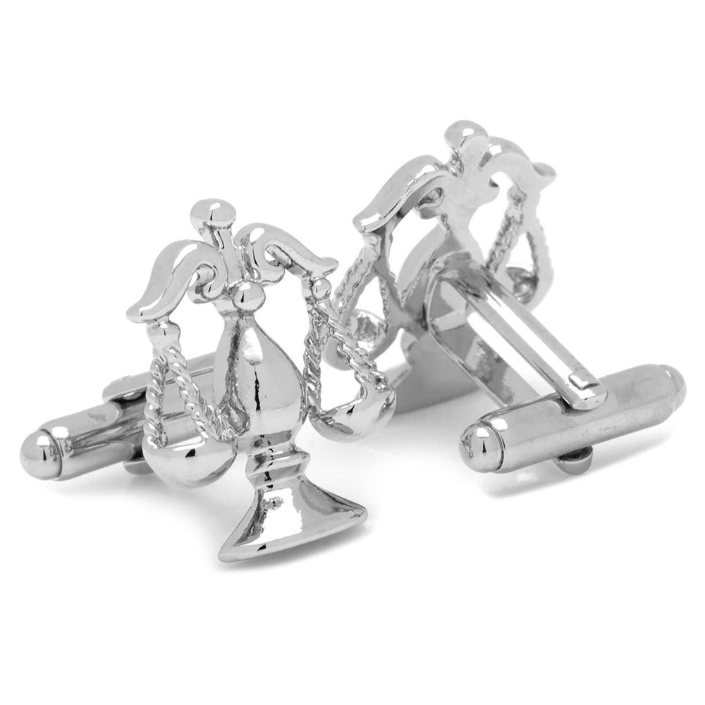 Silver Scales of Justice Cufflinks - Cufflinks.com - Flyclothing LLC